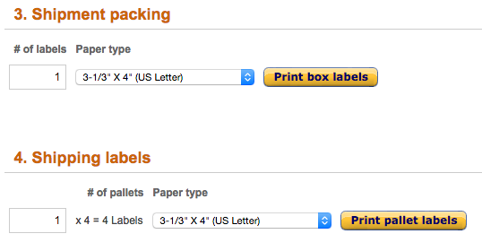 Replenish Inventory 8 - Printing Labels
